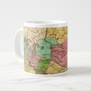 Tasse Géante Carte Atlas asiatique couleur main 2
