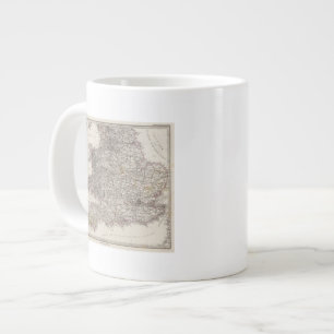 Tasse Géante Carte Atlas d'Angleterre