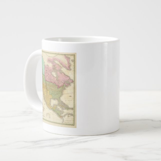 Tasse Géante Carte de l'Amérique du Nord 3 (Devant gauche)