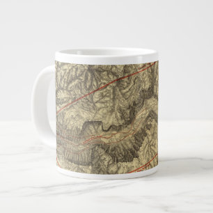 Tasse Géante Carte topographique de la vallée de Yosemite 2