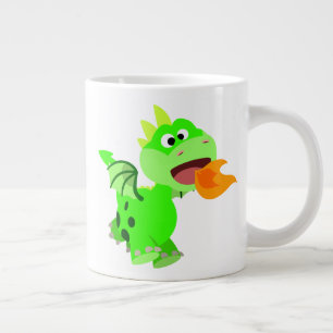 Tasse Géante Cartoon Bébé Dragon Bébé à crache feu mignon