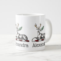 Cerf avec Emblème héraldique de graisse