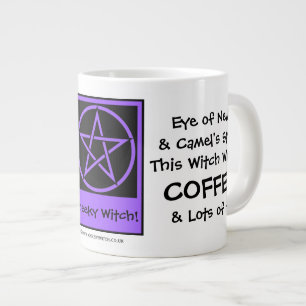 Tasse Géante Cette sorcière veut du café JUMBO pagan wiccan tas