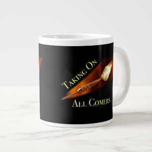 Tasse Géante Champion des fléchettes sur tous les arrivants