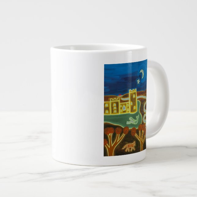Tasse Géante Château de Bodiam par le clair de lune 2010 (Devant droit)