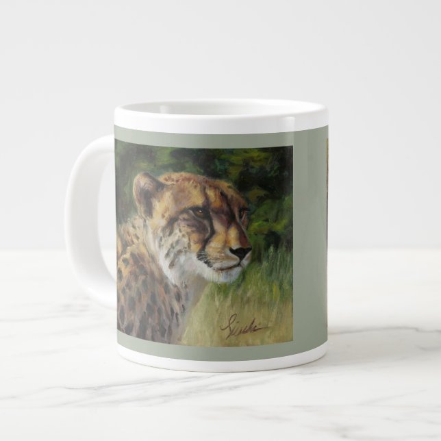 Tasse Géante Cheetah et Lion 20oz (Devant gauche)