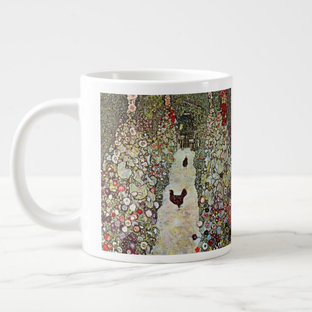 Tasse Géante Chemin de jardin avec poulets, Gustav Klimt, Art N (Gauche)