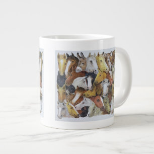 Tasse Géante Chevaux de chevaux