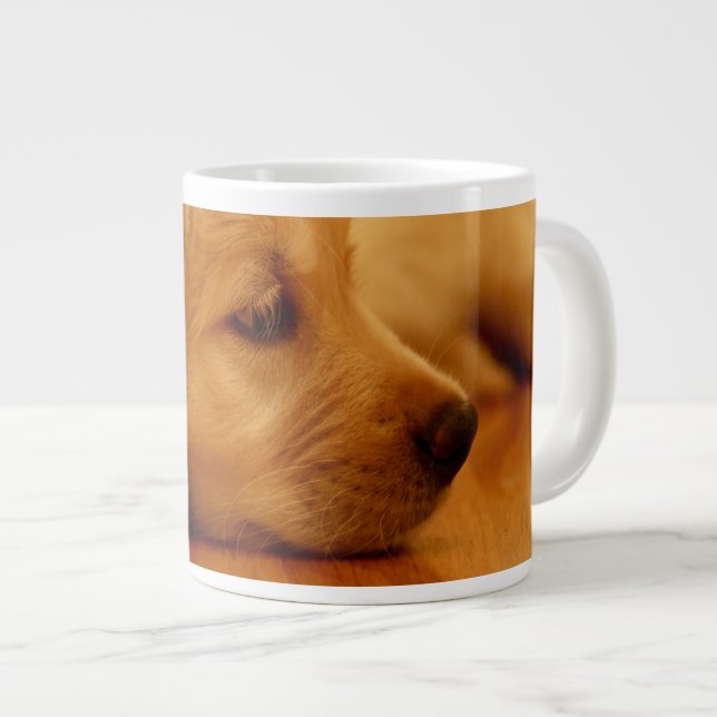 Tasse Géante Chiot Golden Retriever (Devant droit)