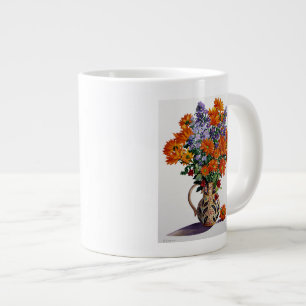 Tasse Géante Chrysanthèmes oranges