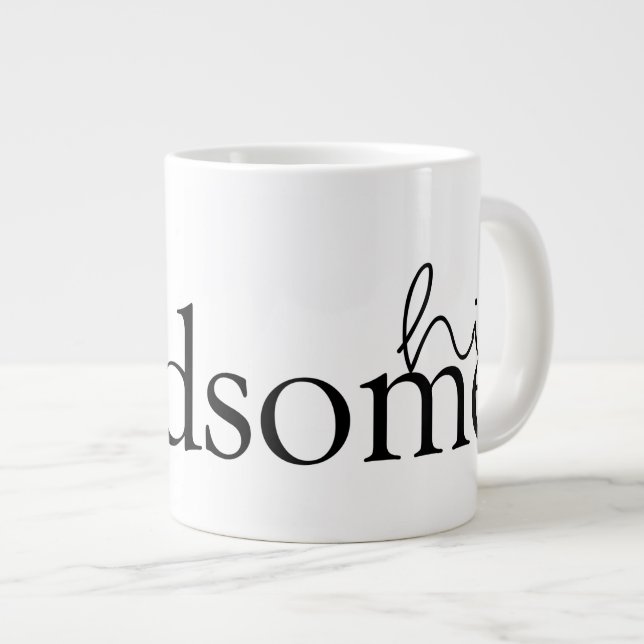 Tasse Géante Citations d'amour V (Devant droit)
