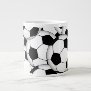 Tasse Géante Collage de balle de football