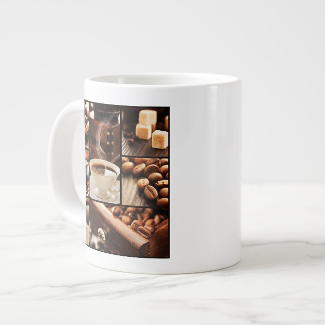 Tasse Géante Collage de café (Devant gauche)