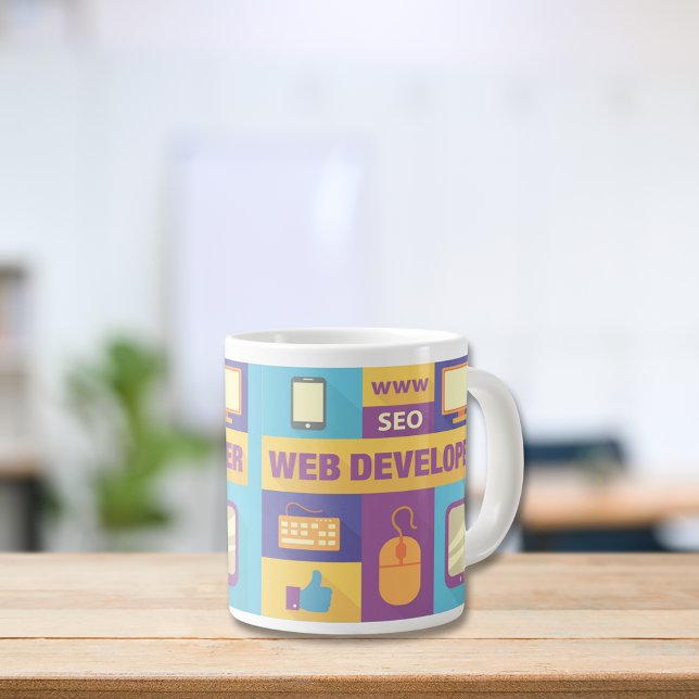 Tasse Géante Concepteur Web professionnel Conception idique (Créateur téléchargé)