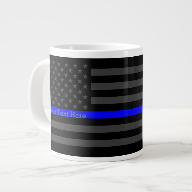 Tasse Géante Conception personnalisée d'un drapeau américain gr (Devant gauche)