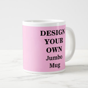 Tasse Géante Concevez votre propre Musique Jumbo - Rose clair