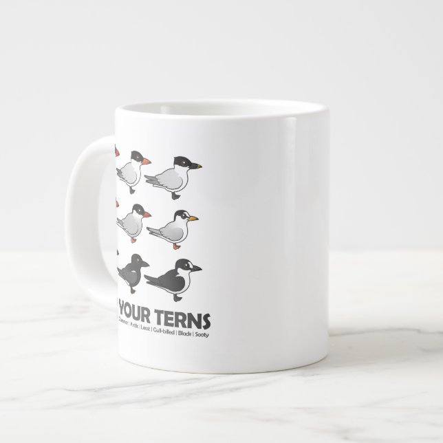 Tasse Géante Connaissez vos sternes (Devant gauche)