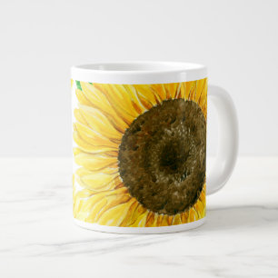 Tasse Géante Couleur d'eau des fleurs de soleil