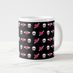 Tasse Géante Crânes et coeurs