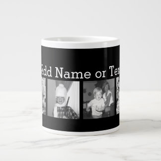 Tasse Géante Créer un collage Instagram avec 4 photos en noir