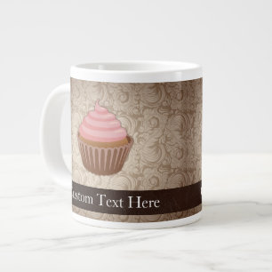 Tasse Géante Cupcake rose/Brown