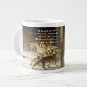 Tasse Géante Daniel dans l'écriture de la Bible du Lion
