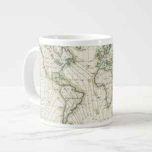 Tasse Géante Déclinaison magnétique du monde
