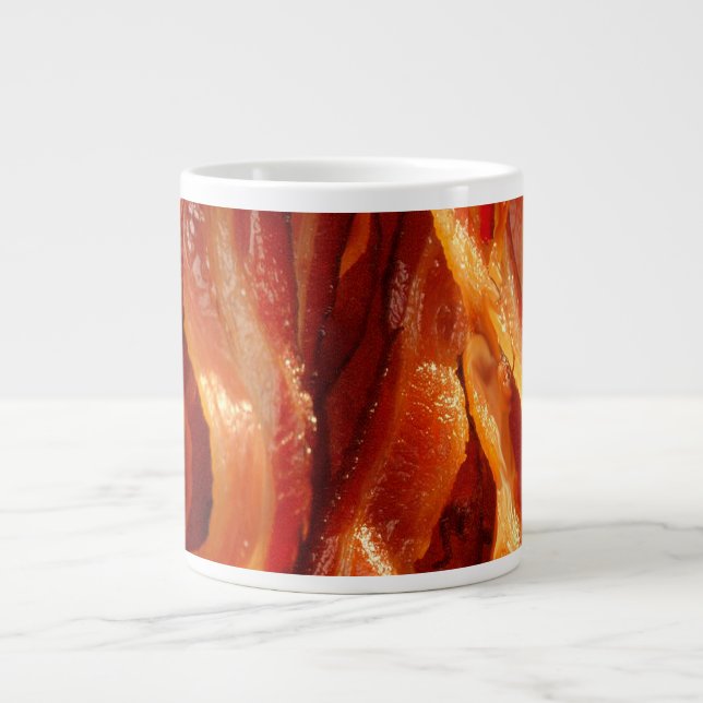 Tasse Géante Décor salé délicieux chaud de lard (Devant)