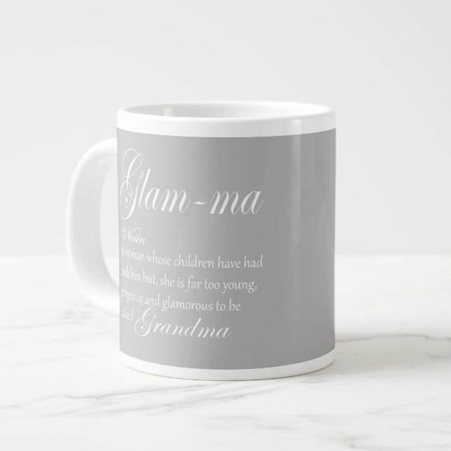 Tasse Géante Définition de GLAM MA grand-mère (Devant gauche)