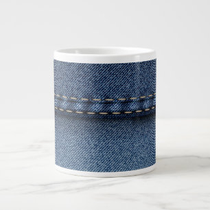Tasse Géante Denim Jeans Texture