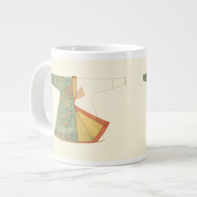 Tasse Géante Dessin de Kimono semi-fini (Devant gauche)