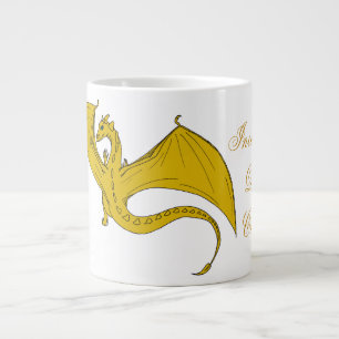 Tasse Géante Dragon de Soupe Gold par IDC