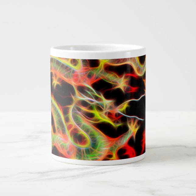 Tasse Géante Dragon Fire décor sur Lucky Energy (Devant)