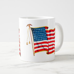 Tasse Géante Drapeau américain patriotique vintage, Quatre juil