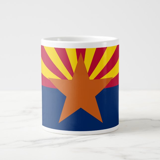 Tasse Géante Drapeau de l'État d'Arizona (Devant)