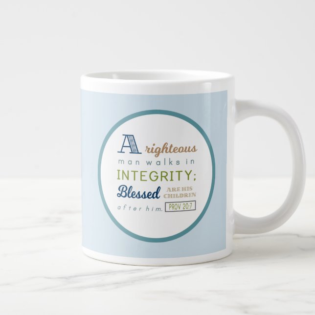 Tasse Géante Écriture et Fête des pères photo (Droite)