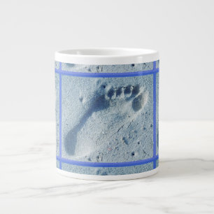 Tasse Géante Empreinte de pas dans le sable