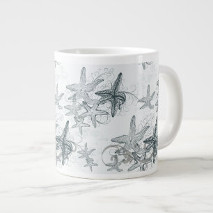 Tasse Géante Étoiles de mer sur le motif de mer