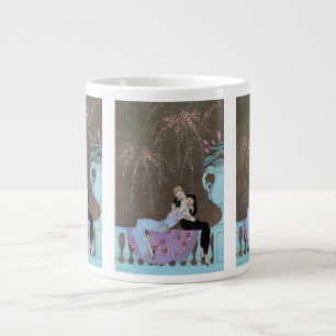 Tasse Géante Feux d'artifice Art Déco vintage Le Feu, George Ba