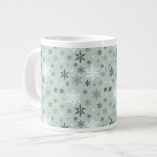 Tasse Géante flèches de neige modernes vintages en hiver