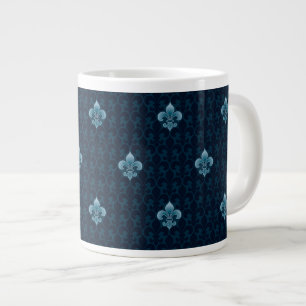 Tasse Géante Fleur De Lis Pattern