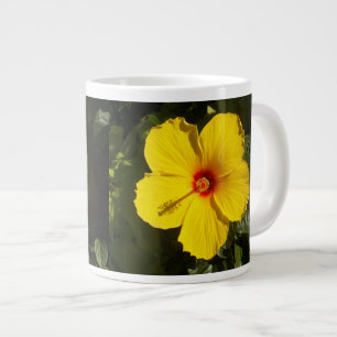 Tasse Géante Fleur d'Hibiscus jaune