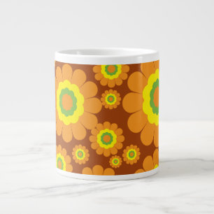 Tasse Géante Fleurs des années 70 super