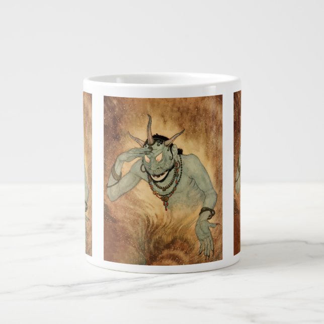 Tasse Géante Génie des nuits arabes par Edmund Dulac (Devant)