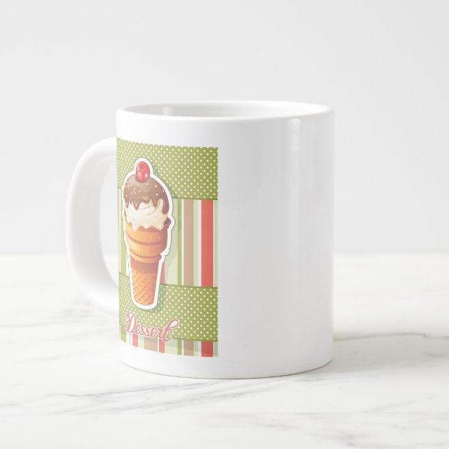 Tasse Géante Glace au chocolat Vintage (Devant gauche)