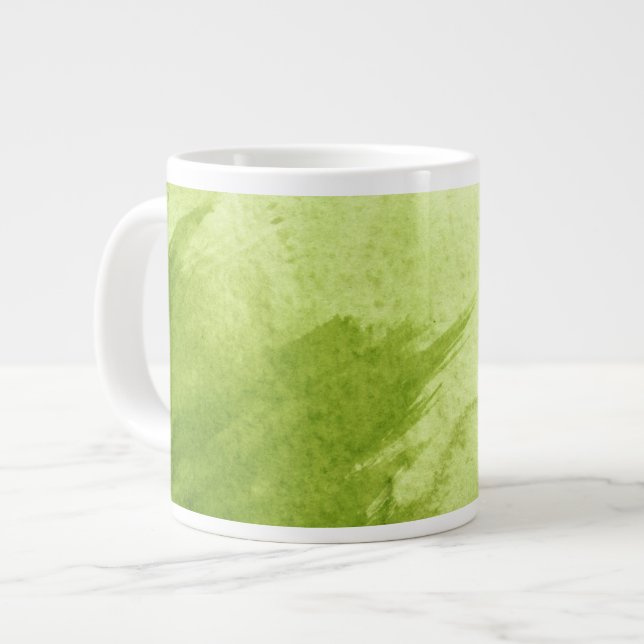 Tasse Géante grande aquarelle arrière - plan - aquarelle peintu (Devant gauche)