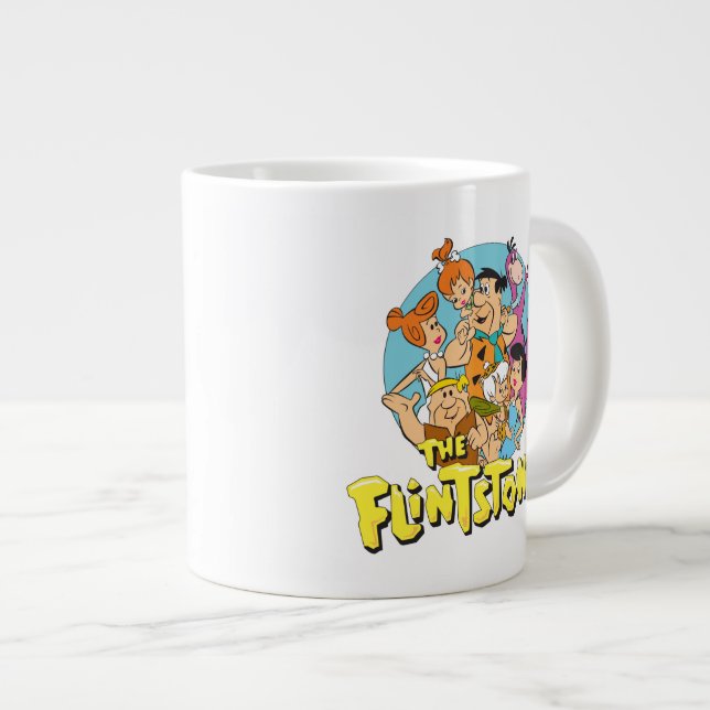 Tasse Géante Graphique de la famille Pierrafeu et Roubles (Devant droit)