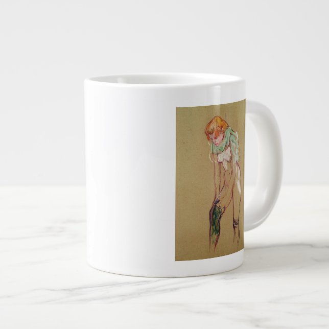 Tasse Géante Henri de Toulouse-Lautrec| Une femme qui tire sur  (Devant droit)