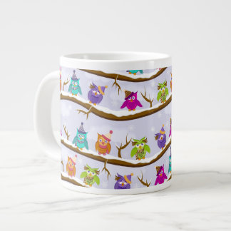 Tasse Géante hiboux d'hiver