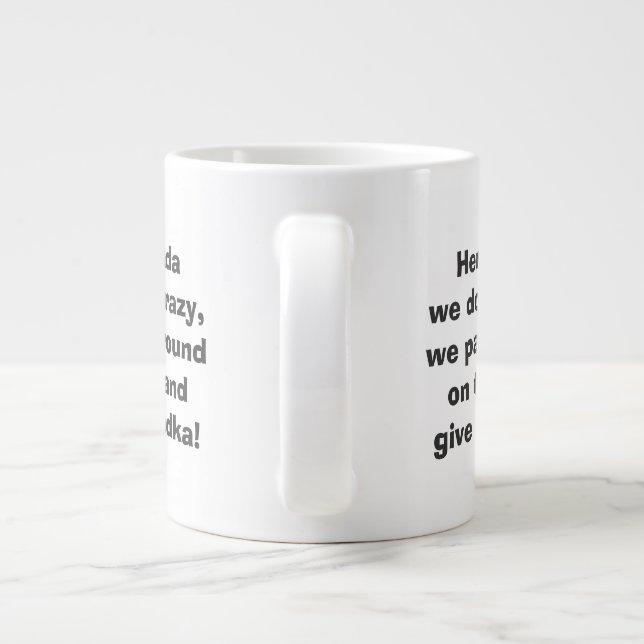 Tasse Géante Ici au Nevada (Dos)
